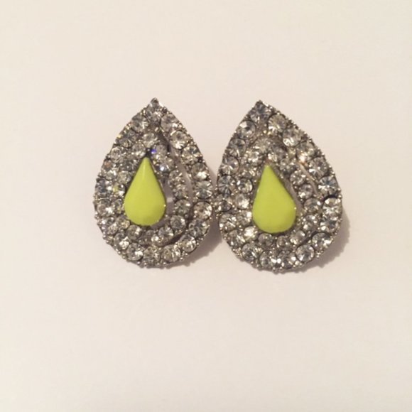 Deco Neon Color Tear Drop Clip On - Picture 2 of 2